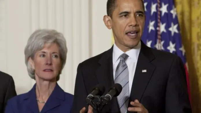 Barack Obama jmenoval novou ministryní zdravotnictví Kathleen Sebeliusovou