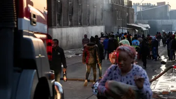 Požár v Johannesburgu po sobě zanechal oběti