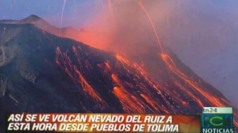 Sopka Nevado del Ruiz