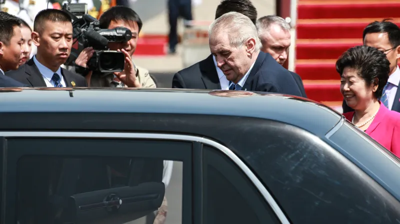 Prezident Miloš Zeman dorazil do Číny