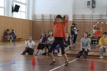 Atletický pětiboj v Okříškách