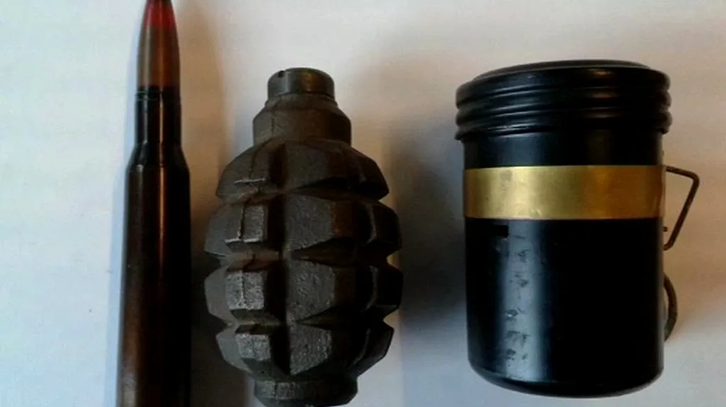 Odevzdaná munice a granáty