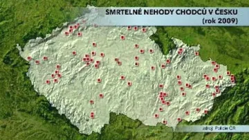 Smrtelné nehody chodců