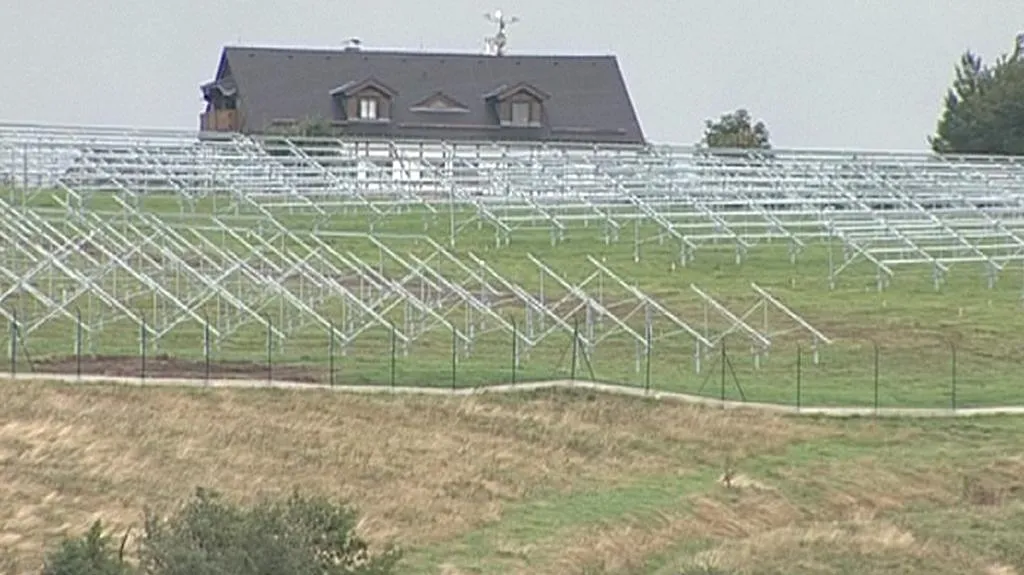 Solární elektrárna u Moldavy