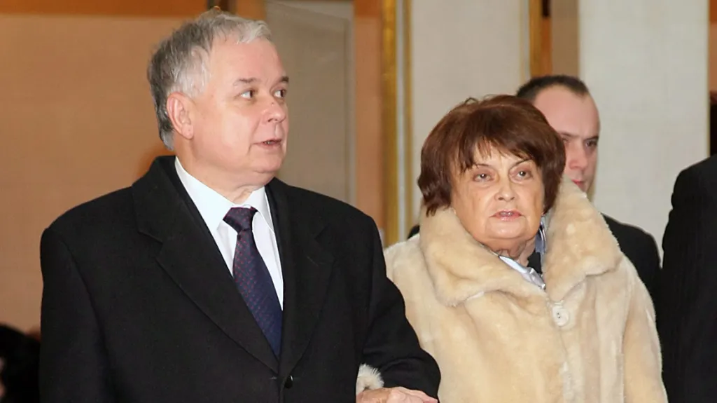 Jadwiga Kaczyńská se synem Lechem
