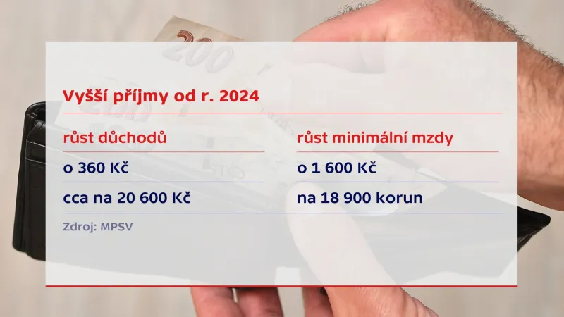Jak porostou příjmy v roce 2024