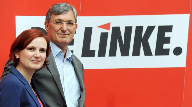 Šéfové německé Levice Katja Kippingová a Bernd Riexinger