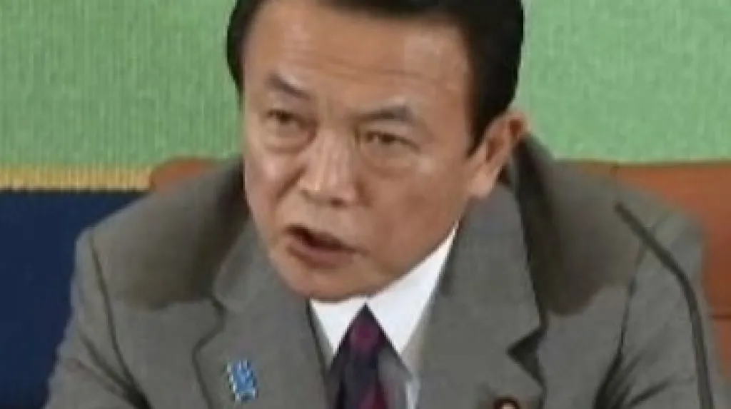 Japonský premiér Taro Aso