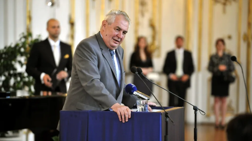 Miloš Zeman při oslavách výročí státního zastupitelství