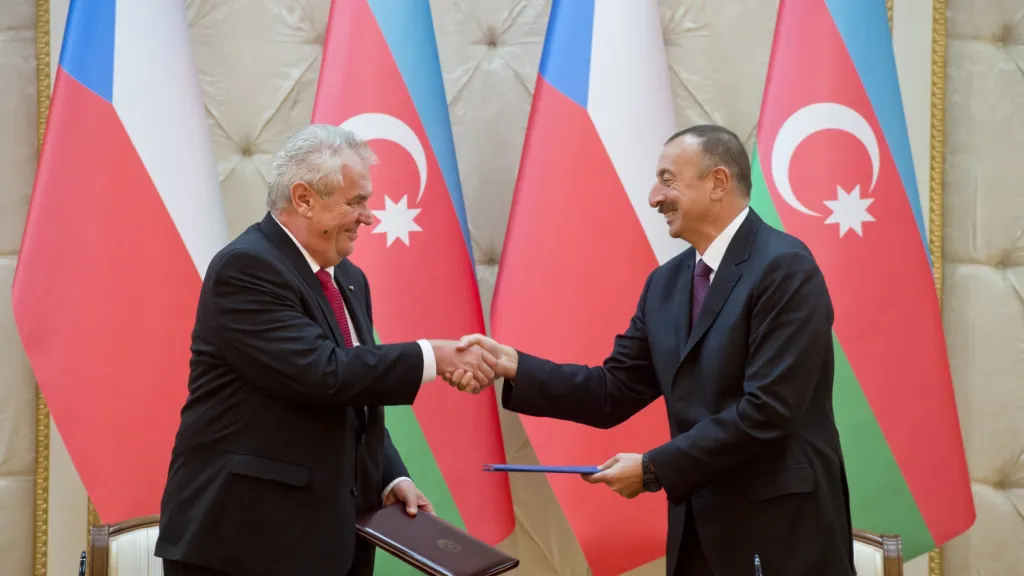 Miloš Zeman a Ilham Alijev