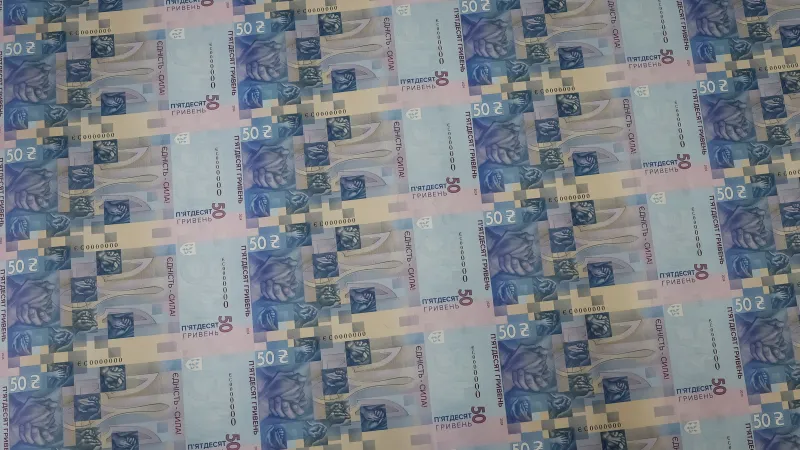 Speciální bankovky vytištěné k druhému výročí velké ruské invaze na Ukrajinu