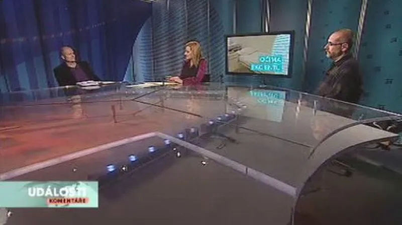 Martin Hollý a Tomáš Raiter v pořadu Události, komentáře