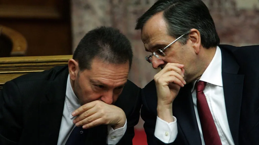 Antonis Samaras a Yannis Stournaras