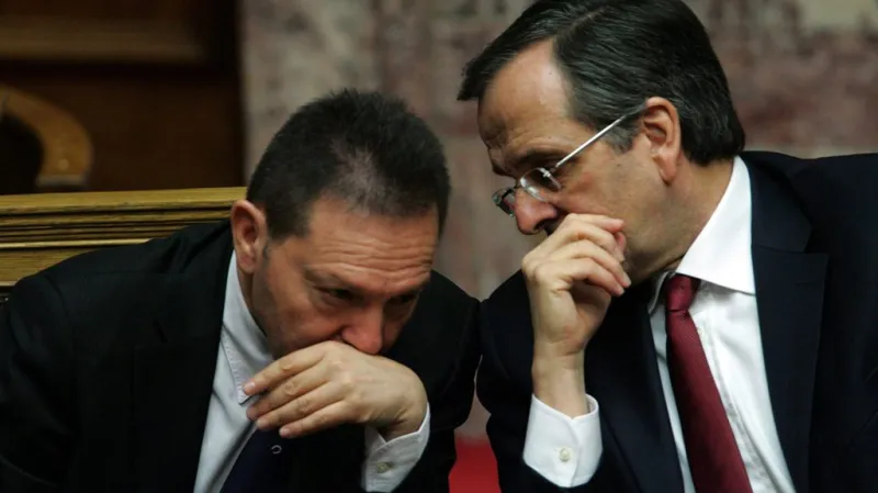 Antonis Samaras a Yannis Stournaras