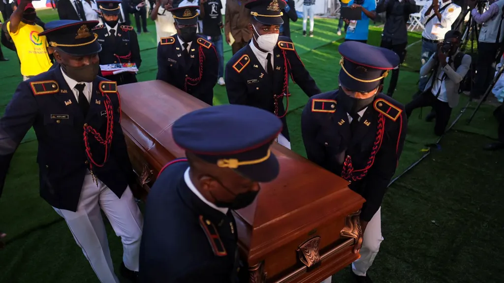 Pohřeb prezidenta Haiti Jovenela Moïseho