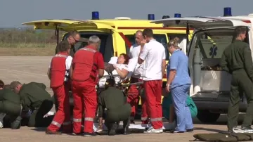 Přeprava zraněných z Chorvatska do ČR