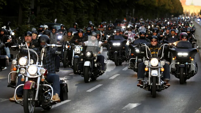 Motorkáři Hells Angels. Ilustrační snímek