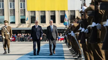Prezident Petr Pavel se svým estonským protějškem Alarem Karisem