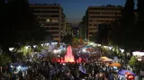 Dějištěm oslav odpůrců věřitelských podmínek se stalo náměstí Syntagma
