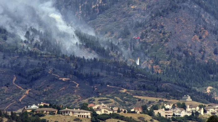 Následky požáru v Colorado Springs
