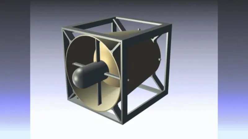 Model odvalovací turbíny