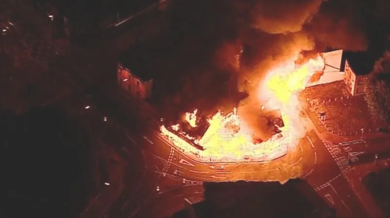 Oheň v ulicích Londýna