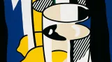 Roy Lichtenstein / Sklenice a citron před zrcadlem, 1974