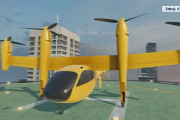 Český dron pro čtyři osoby by mohl tiše létat v centru měst z budovy na budovu