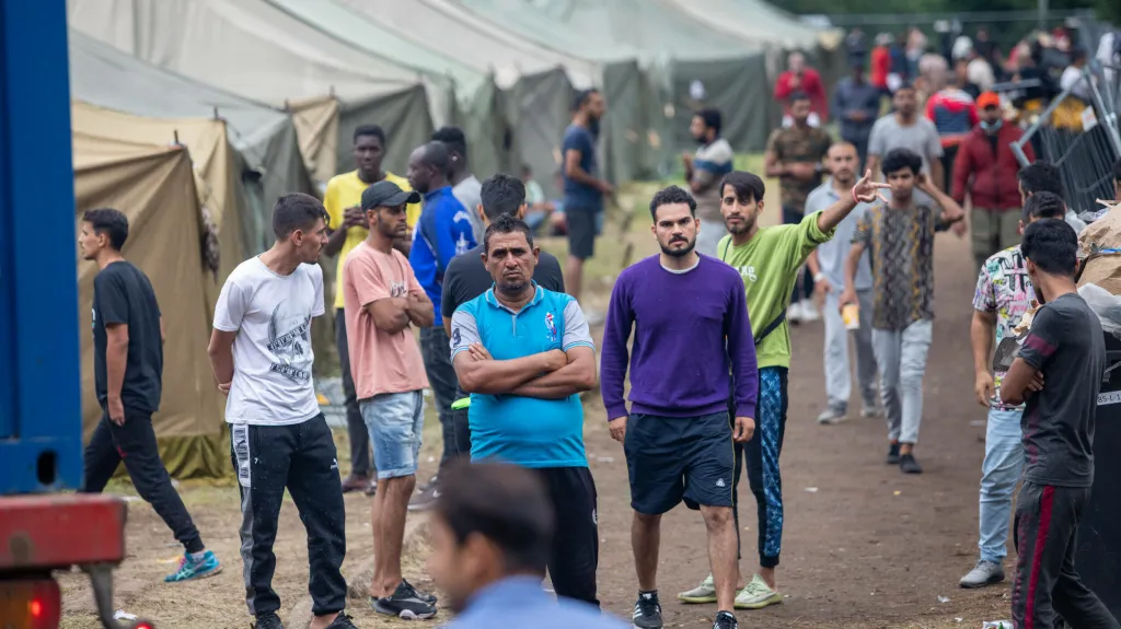 Tábor pro migranty v Litvě nedaleko hlavního města