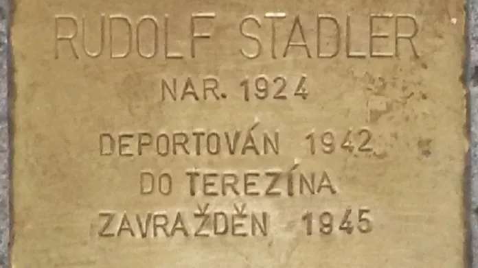 Kámen zmizelých pro Rudolfa Stadlera v Českých Budějovicích