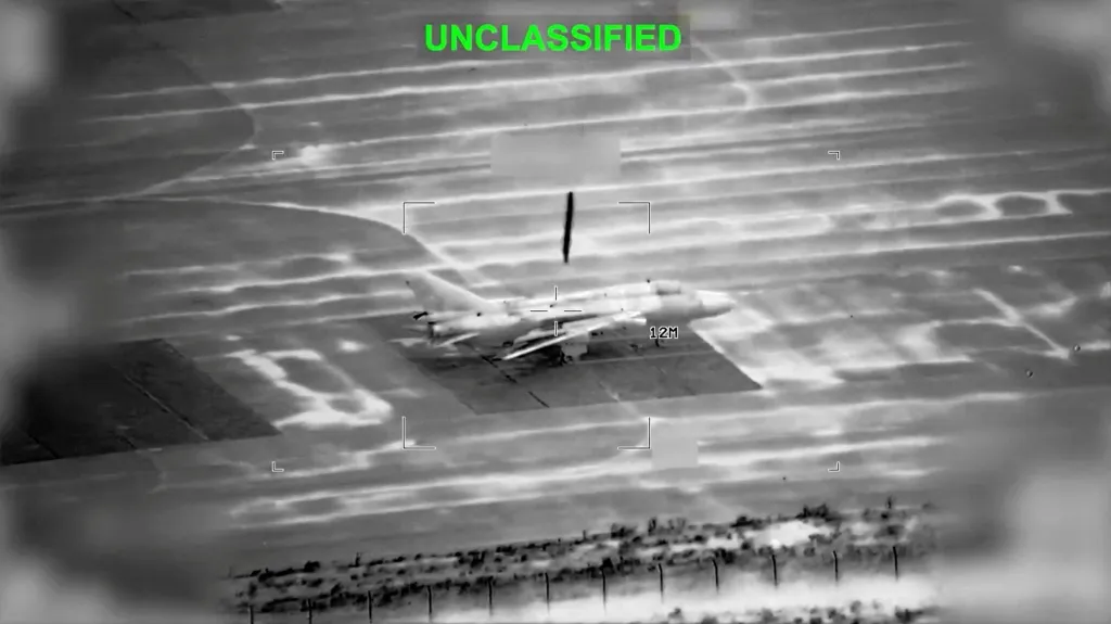 Záznamy z útoku na Írán zveřejněné americkou armádou