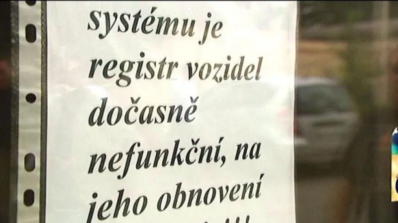 Události: Registr opět nefunguje