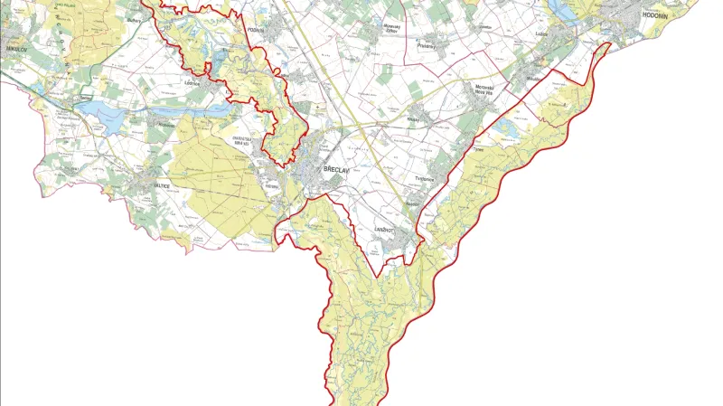 Návrh vymezení CHKO (aktuální verze po červnu 2023)