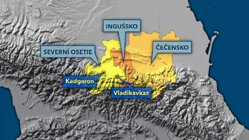 Severní Osetie, Ingušsko a Čečensko