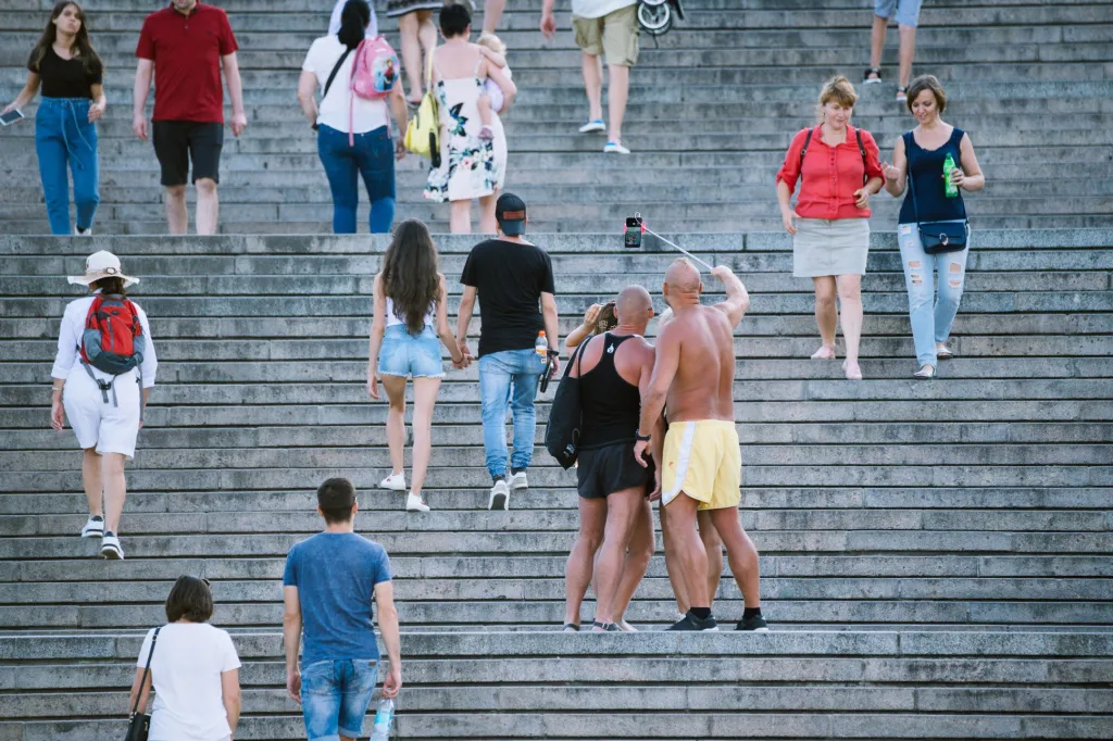 Série fotografií Jana Hromádka „Potěmkinovo schodiště“