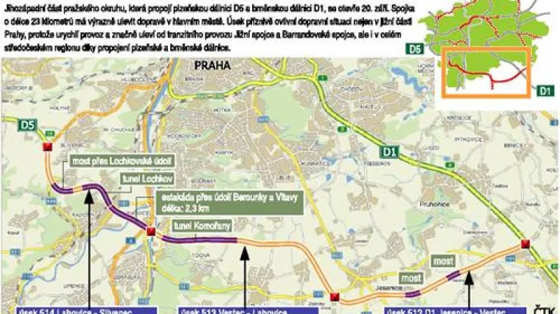 Nový úsek Pražského okruhu