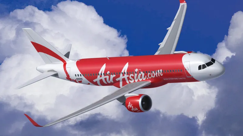 Letoun malajsijské nízkonákladové společnosti AirAsia