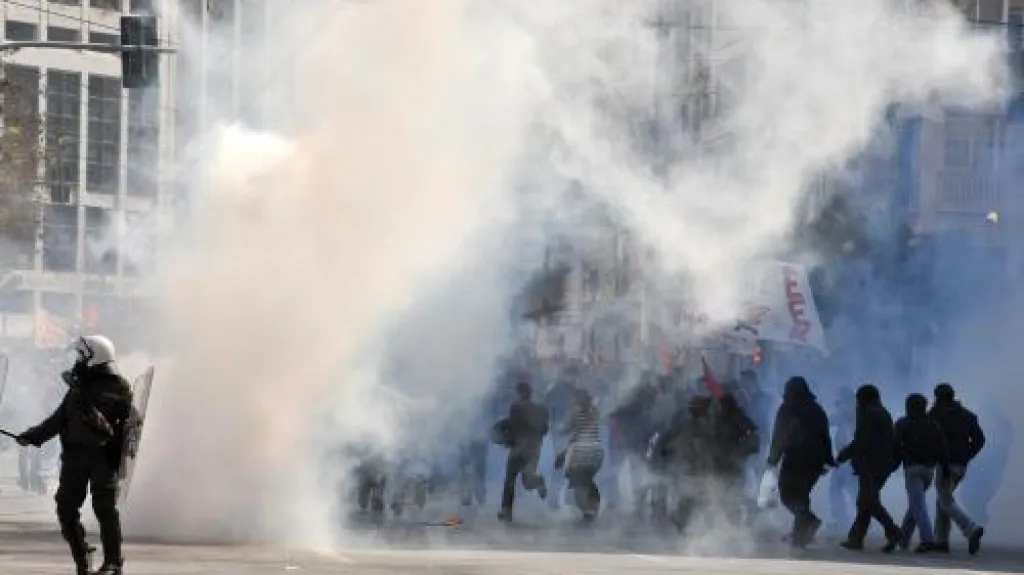 Nepokoje během řecké stávky