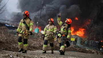 Požár v jihokorejském Soulu