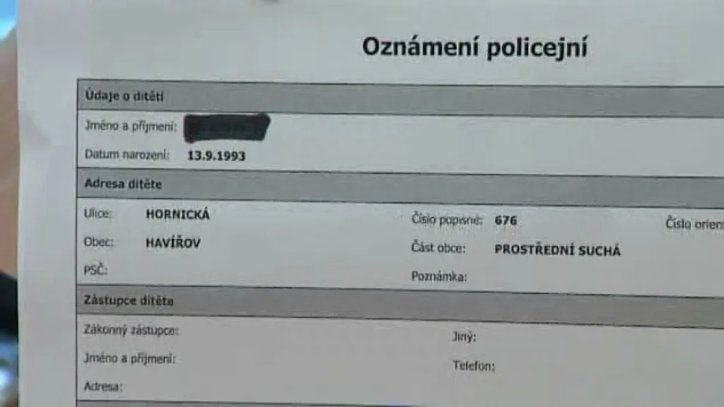 Policejní oznámení