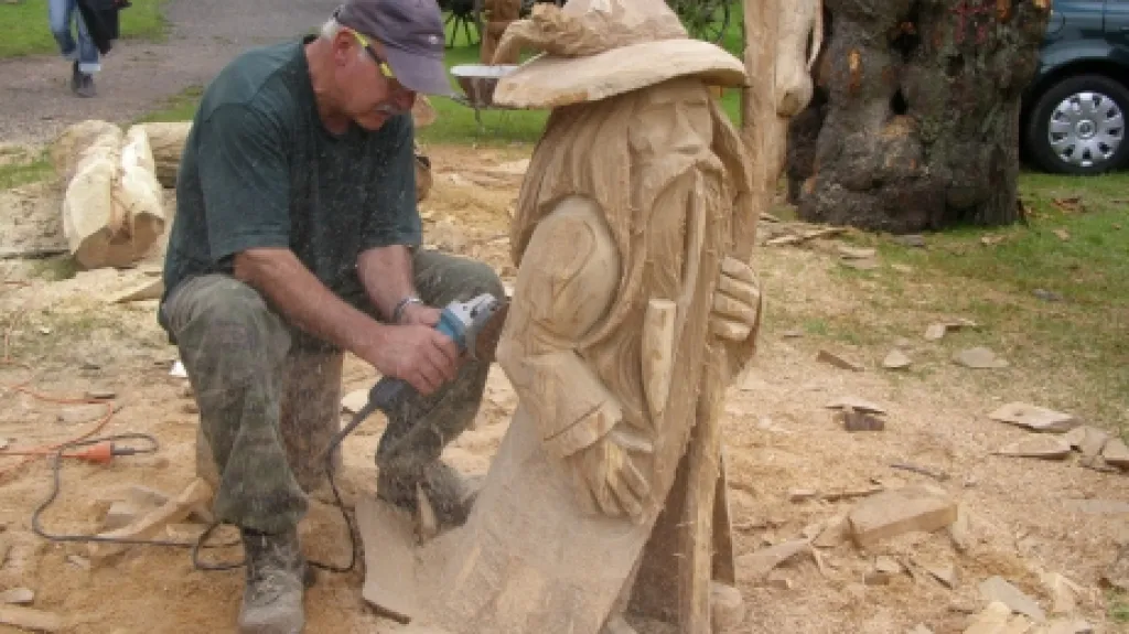 Dřevosochání v Krkonoších