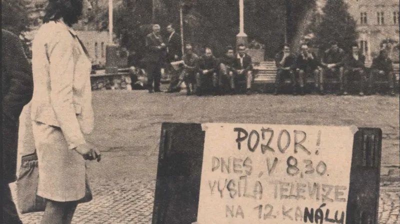Televize se v létě 1968 snažila vysílat do poslední chvíle