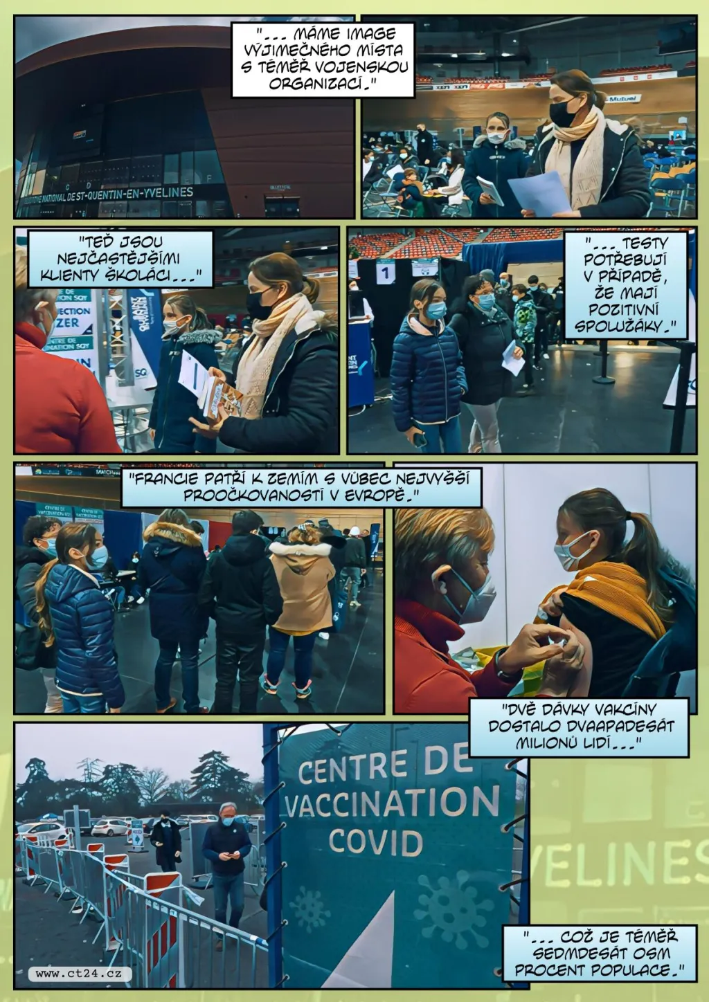 Očkování uprostřed dráhy