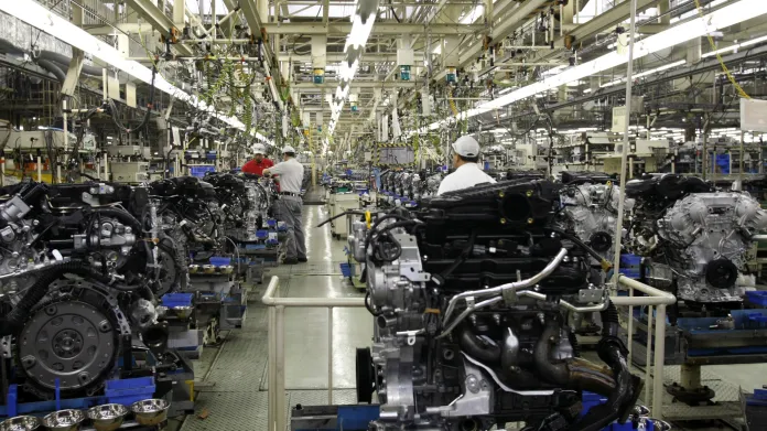 Provoz firmy Nissan Motor v Japonsku (snímek z roku 2011)