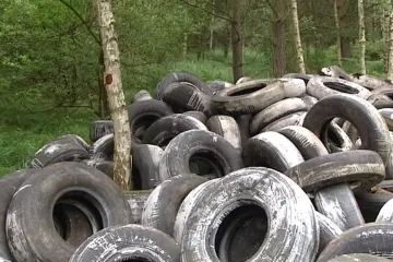 Z lesa zmizí tuny pneumatik