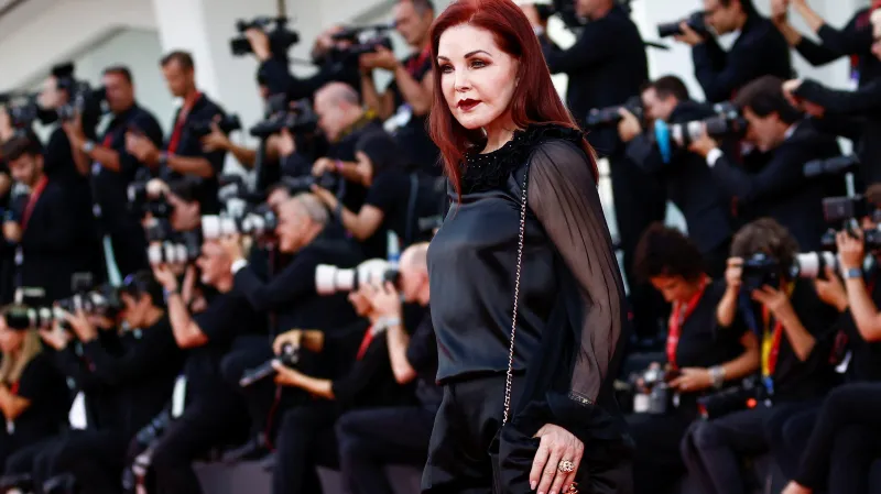 Priscilla Presleyová na festivalu v Benátkách (2023)