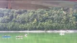 Stěhování lodi na Vranovskou přehradu