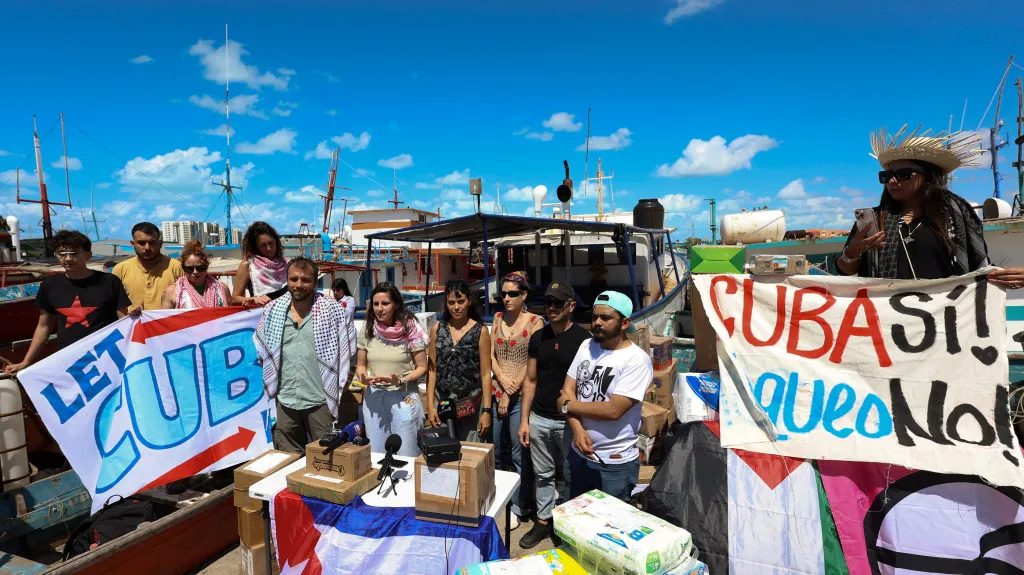 Flotila lodí s humanitární pomocí pro Kubu vyplula z Mexika