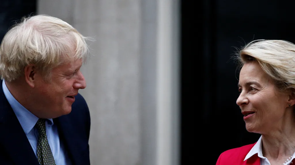 Boris Johnson a Ursula von der Leyenová