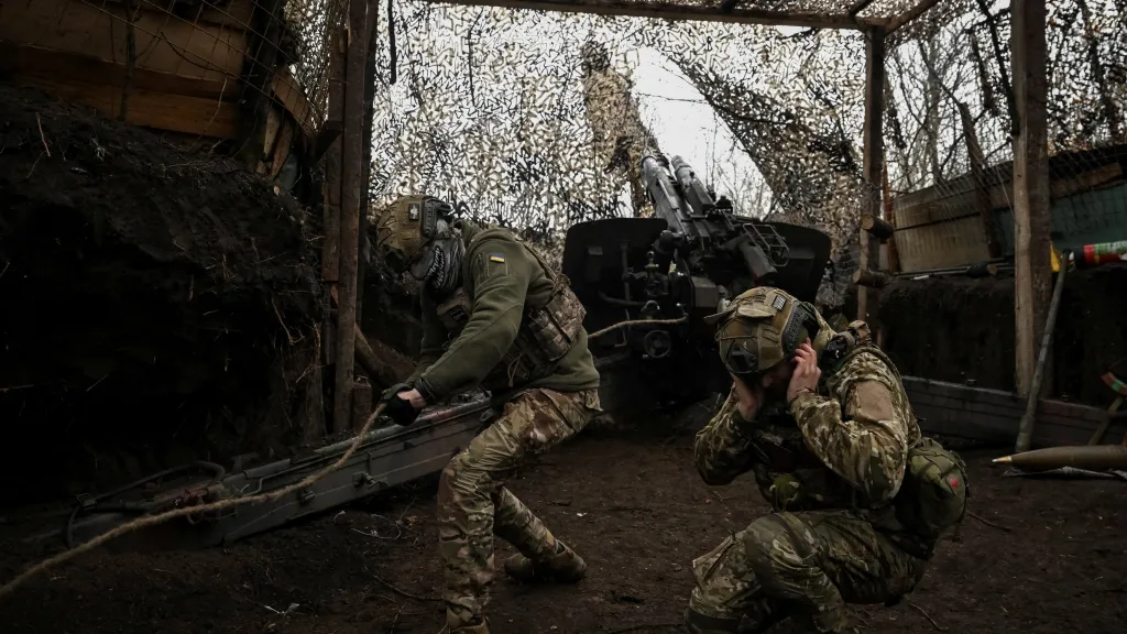 Ukrajinští vojáci u Pokrovsku